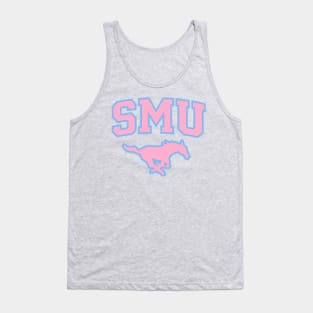 SMU Blue Logo & Pink Peruna Tank Top